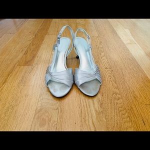 Liz Claiborne silver heeled sandals